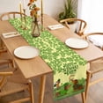 thumbnail image 6 of Yellow St. Patrick's Day Cotton Linen Table Runner for Dining Kitchen, Green Lucky Clovers Dog Wedding Outdoor Party Tablerunners Decoration, Dresser Scarf Coffee Tablecloth Runners 13x60 Inches, 6 of 9