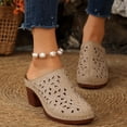thumbnail image 7 of Sandals for Women Clearance, Xunlbb Women's Fashion Casual Spring And Summer New Beach Versatile Sequined Round Toe Flat Slippers(Silver,Size:36), 7 of 7