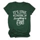 thumbnail image 1 of Camiseta informal de verano de manga corta con estampado blanco para mujer - Camiseta con letras vintage verde de gran tamaño XL, 1 of 3
