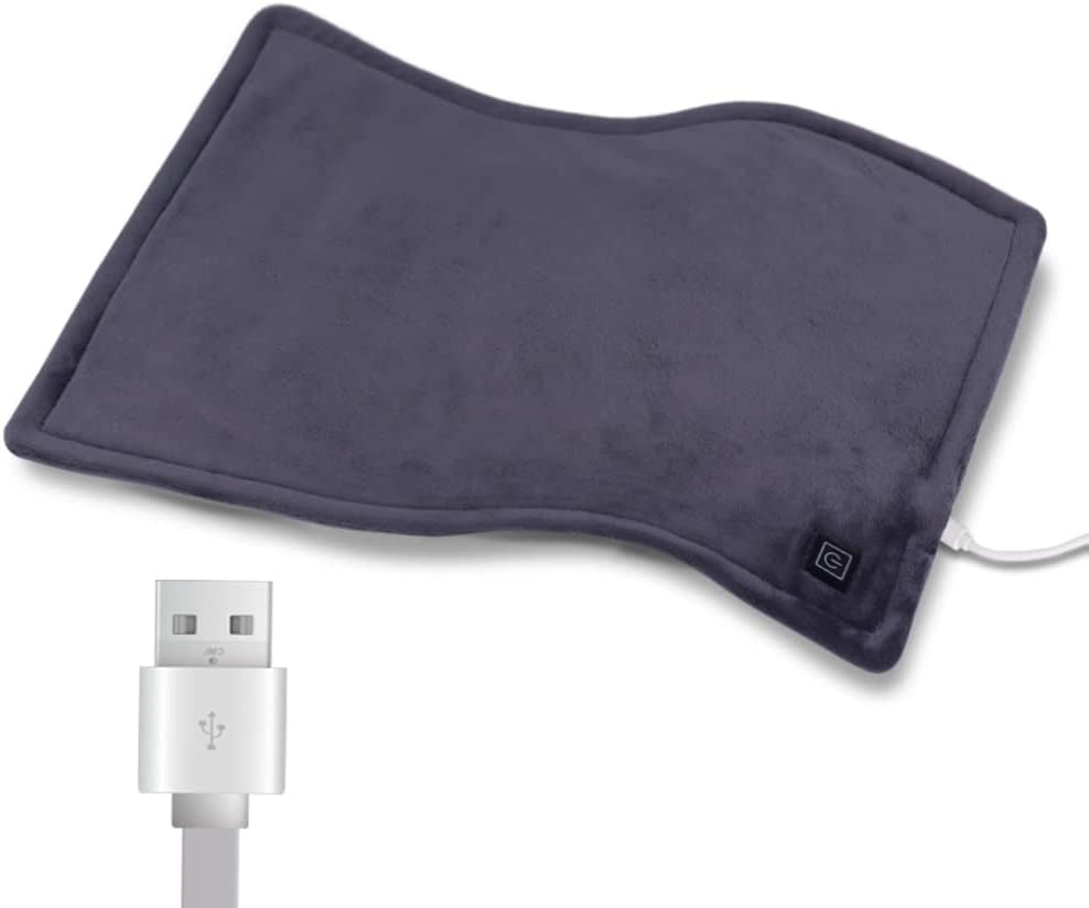 Comfheat Heating Pad for Pain Relief, Portable USB Heated Car Travel