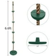 thumbnail image 2 of Zimtown Kids Climbing Rope Swing Round Disc Swing Set Acceccories,Green, 2 of 6
