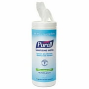 PURELL Premoistened Hand Sanitizing Wipes Cloth 5 3 4 x 7 100 Canister (GOJ 9111-12)