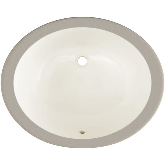 Proflo PF1714UABS Comstock 19-1/2" Oval Vitreous China Undermount Bathroom Sink - Off