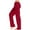 Red, variant on Dolkfu Trendy Women Pants Blue Low Waisted Solid Loungewear Drawstring Comfy Pajama Pants Fun Pants Women L