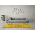 thumbnail image 3 of Ahgly Company Machine Washable Indoor Rectangle Persian Yellow Traditional Area Rugs, 2' x 5', 3 of 4