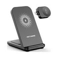 thumbnail image 1 of Langgg 15W Wireless Charger Compatible Phone Smart Watch Headset Charging Dock Station Multifunctional Travel Stand Pad with Cable, 1 of 6
