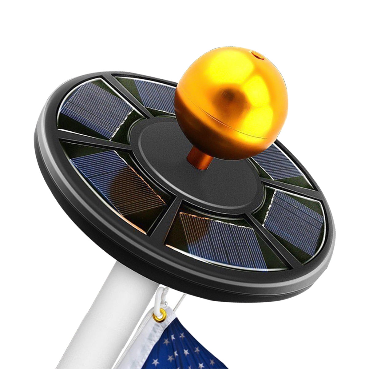 Solar FlagPole Light, 42 LED Flag Pole Light For 100 Flag Coverage