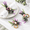 Lavender, variant on Lavender Flower Napkin Rings Set of 4 Farmhouse Style Table Decor