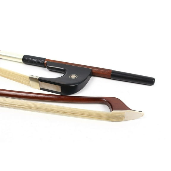 3/4 size Double Bass Bow Premium Brazilwood Ebony frog German Bass Bow AAA Hair