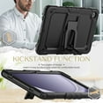 thumbnail image 4 of Dteck Case for Samsung Galaxy Tab A9+ Plus Case 11" 2023 (SM-X210/X216/X218), Heavy Duty Shockproof Protective Case with Screen Protector, Built-in Stand, Shoulder Strap,Black, 4 of 7