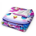 thumbnail image 3 of Hello Kitty Blanket, Super Soft Throw Blanket, Cozy Flannel Blankets For Boys Girls, Warm Blankets For Couch Sofa Bed, 60"X50", 3 of 9