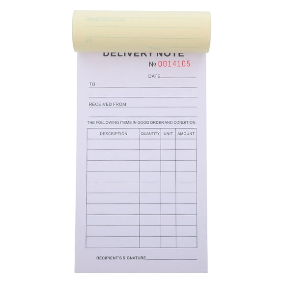 FENGGUIQU Receipt Book With Black Multi-Color Carbon Copy Paper Note Pad 1 Pack