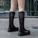 thumbnail image 2 of Botas de verano para mujer, tacón grueso hasta la rodilla, plataforma para mujer, sandalias con cremallera y punta redonda, zapatos cómodos de malla a la moda para mujer, 2 of 4