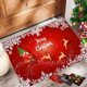 thumbnail image 1 of Felpudo navideño Xihbxyly Decoración navideña antideslizante para Sala de estar y baño, 1 of 6