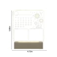 thumbnail image 3 of NARABB Tableau de Notes Calendrier Acrylique Transparent Tableau de Messages Effaçable Mémo Familial Rappel Tableau Blanc de Bureau Téléphone Mobile Décorations de Noël, 3 of 8