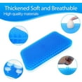 Gel Seat Cushion (Thick & Extra Large), Cooling Seat Pad with NonSlip