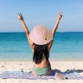 thumbnail image 5 of 56-58 cm circunferencia del sombrero sombrero de sol de verano para mujer sombrero de paja ala grande sombrero de sol protector solar sombrero de playa y conjunto de bolsa de paja, 5 of 5