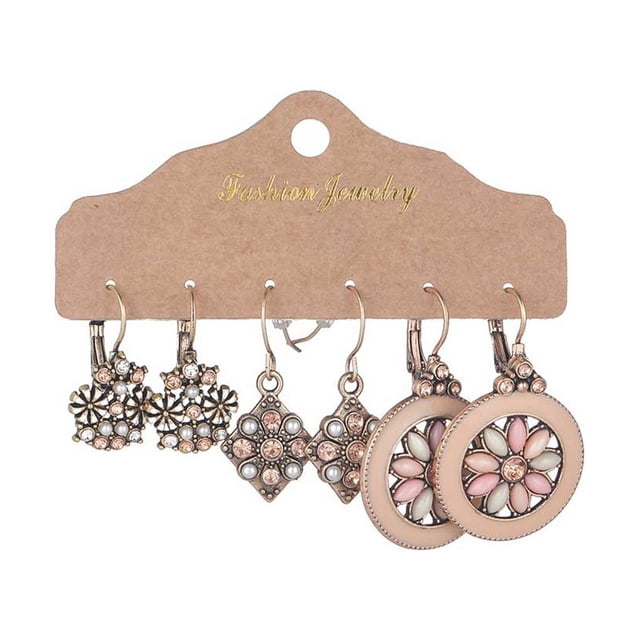 Pendientes bohemios Minnieouse 6 uds colgante de oreja Simple exquisito pendiente geométrico