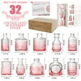 thumbnail image 2 of Juego de jarrones vintage mini para flores en vidrio rosa degradado Arme 32, 2 of 6