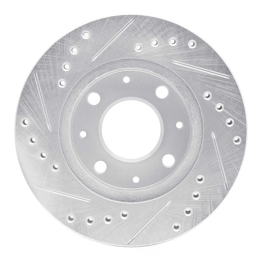 Dynamic Friction Company 631-59005R DFC Brake Rotor - Drilled And Slotted - Silver