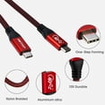 thumbnail image 3 of USB 4 Cable 3ft with 8K Video & 100W Charging & 40G Data Sync, RIITOP USB C to C Display Cable Compatible with Thunderbolt 4, Thunderbolt 3, MacBook, XPS, Surface Pro, Type C Hub Docking, 3 of 9