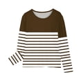 thumbnail image 3 of breaise Girls Boys Long Sleeve T Shirts Trendy Stripe Crewneck Tshirt Casual Kids Graphic Tops, 3 of 6