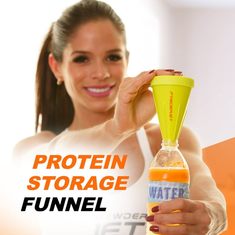 Lime 2 Sizes TSA-APPROVED 3-in-1 Protein Funnel Powder Device