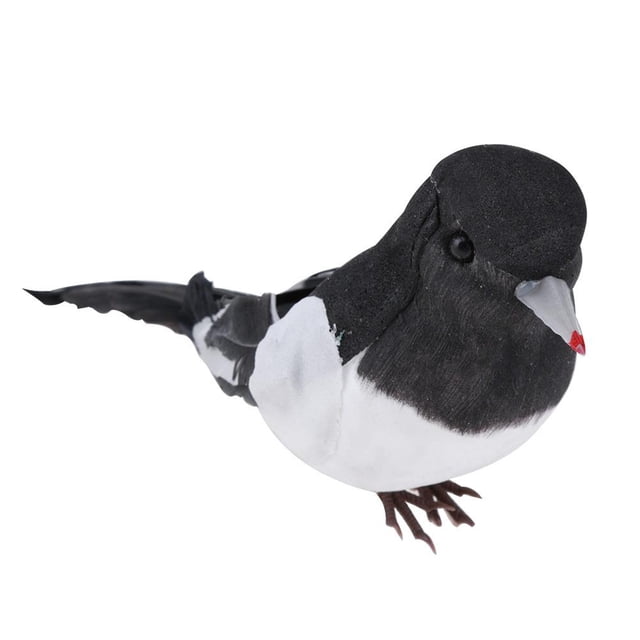 Urraca Artificial Pájaro Props DIY Fiesta Artesanía Ornamento Decorativo