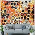 thumbnail image 4 of Orinice Circles Dots Pattern Tapestry Wall Hanging Unique Style Graphic Tapestries Home Wall Decor Art for Living Room Bedroom Apartment Farmhouse Dorm 40x30inch, 4 of 6