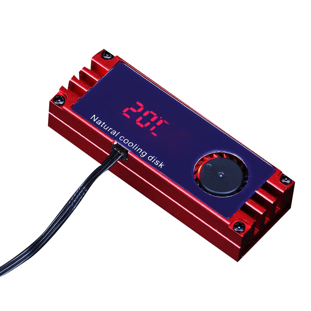 KOVIPGU Temperature OLED Display M.2 2280 SSD Heatsinks Heat Thermal Pads 