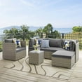 thumbnail image 4 of Modway Repose Rattan & Fabric Patio Ottoman in Light Gray and Charcoal, 4 of 4