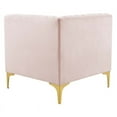 thumbnail image 5 of Modway Triumph 4-Seater Channel Tufted Performance Velvet Tufted Sofa in Pink, 5 of 10