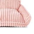 thumbnail image 3 of Vibrant Life Medium Plush Cord Sofa Style Dog Bed, Pink, 22" x 28", 3 of 6