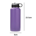 thumbnail image 2 of Botella de agua de acero inoxidable: termo de metal con aislamiento al vacío que mantiene el calor, 2 of 5