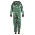 thumbnail image 4 of Sinhoon Christmas Family Matching Jumpsuit Pajamas One-Piece Mom Dad Kids Baby Deer Hoodie Romper Jumpsuit Zipper Pjs, 4 of 6