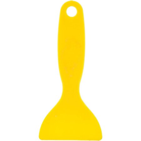 Small Yellow Shovel Hard Scraper Tool car Film degumming Triangle Plastic Small Scraper Hand Tent Sticker Anti-Warping Edge Special ?? Yellow