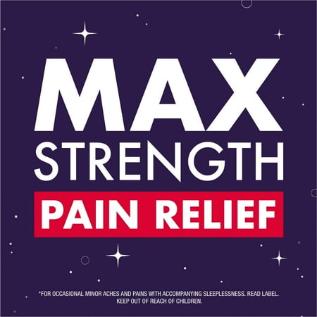 Vicks ZzzQuil Night Pain Liquid Sleep Aid, Non-Habit Forming, Nighttime Pain Reliever, Black Cherry, 12 fl oz