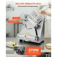 thumbnail image 2 of VEVOR Rouleau-Laveuse de Pâte à Pizza de 14 Pouces, Presse Automatique Commerciale pour Pâte à Pizza 370 W, 2 of 9