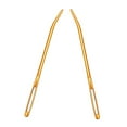 thumbnail image 1 of 2pcs Aluminium Large-eye Bent Tip Tapestry Darning Needles Knitting Golden, 1 of 9