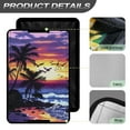 thumbnail image 5 of XYZCANDO Tropical Palm Tree Sunset RV Door Window Shade Foldable RV Window Covers for Inside Camper RV Window Cover Easy to Install 26'' X 17'' RV Sun Shade Hawaiian Camper Accessories Purple, 5 of 7
