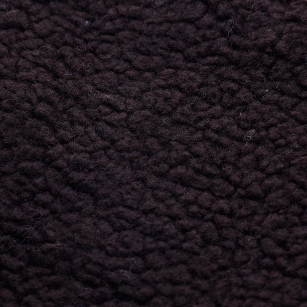 XmhyTop-A 1 yarda de tela sintética de lana sintética para coser, textura suave para manualidades, decoración del hogar, proyectos de ropa, marrón oscuro.