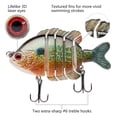 thumbnail image 3 of (2 pack) Bassdash SwimPanfish Multi Jointed Panfish Bluegill Swimbaits Hard Topwater Bass Lures Fishing Lure Crank Saltwater 3.5in/0.85oz, 3 of 7