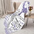 thumbnail image 6 of Gift to My Wife Blanket Anniversary Birthday Gifts for Wife from Husband Best Women Birthday Gift Ideas for Her Christmas Valentines Day Romantic I Love You Gift for Her 60"x80"（Purple）, 6 of 7
