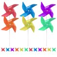 thumbnail image 1 of WHAMVOX 24Pcs Outdoor Windmill Rotation Garden Ornament for Unique Appearance Yellow, 1 of 8
