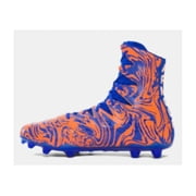 NEW Under Armour Highlight LUX MC Lacrosse/Football Cleats Royal /Orange Sz 14M