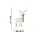 thumbnail image 5 of Reindeer Decoration under $5! Cagogo White Bells Reindeer Christmas Decor, Wooden Density Board Ornament, Kitchen Window Fireplace Decoration, Festive Holiday Home Decor, Christmas Elk Ornament, 5 of 9