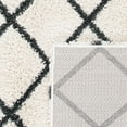 thumbnail image 6 of SAFAVIEH Hudson Shag Jackson Trellis Area Rug, Ivory/Dark Grey, 4' x 6', 6 of 8