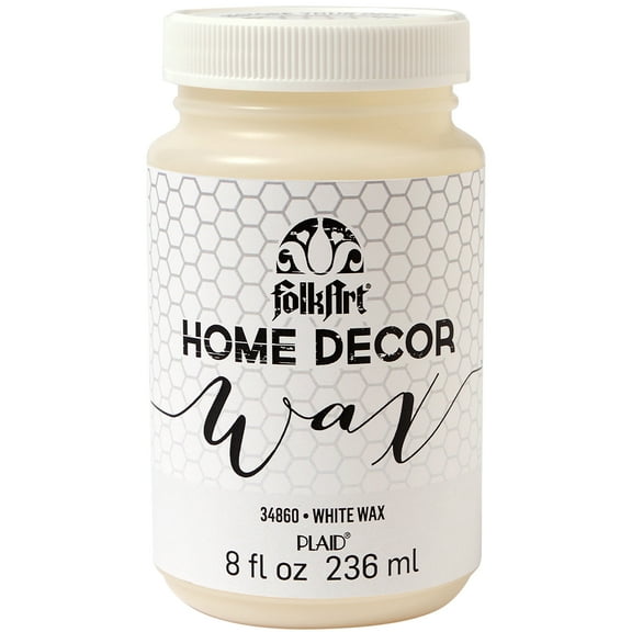 FolkArt 34860 Home Décor White Wax Sealer, Whitewash Finish, 8 fl oz