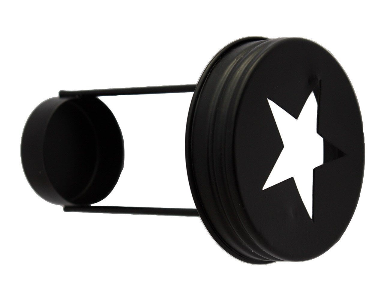 Star Cutout Tea Light Candle Holder Lids for Regular Mouth Mason, Ball