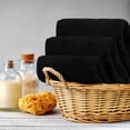 thumbnail image 6 of Utopia Towels 12 Pack Premium Wash Cloths Set, 12 by 12 Inches, 100% Cotton Ring Spun, Highly Absorbent and Soft Feel Washcloths for Bathroom, Spa, Gym, and Face, Black, 6 of 8